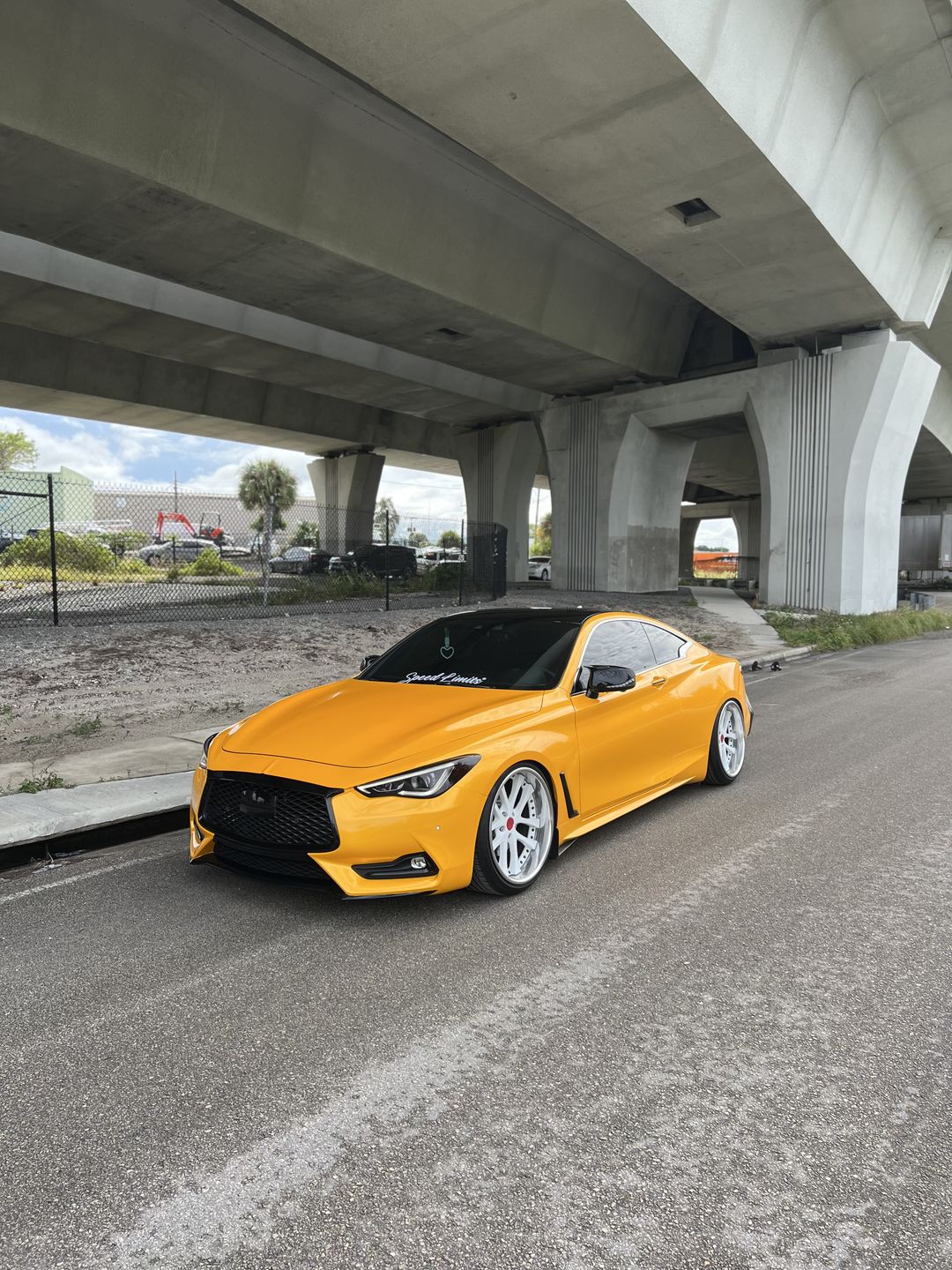 Customer photo review of Glossy Metallic Golden Yellow Vinyl Wrap