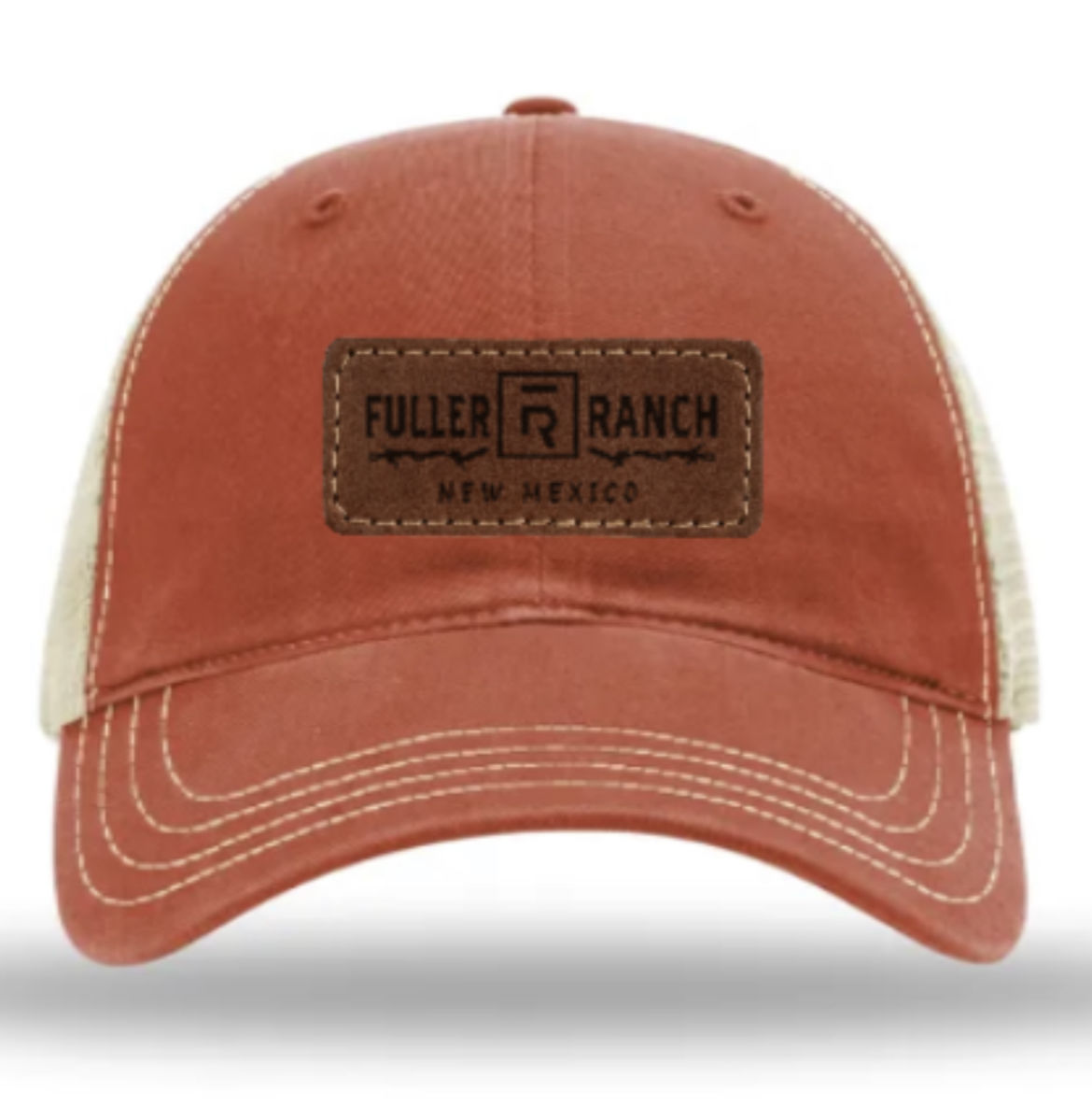 Customer photo review of Richardson 111 Unstructured Leather Patch Hat