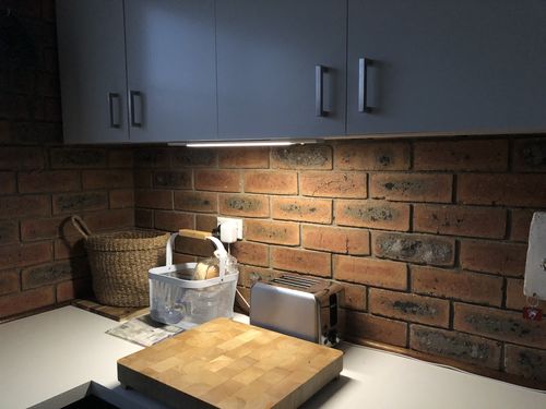 Customer photo review of EZVALO Rechargeable Motion Sensor Cabinet Light - 20.5"