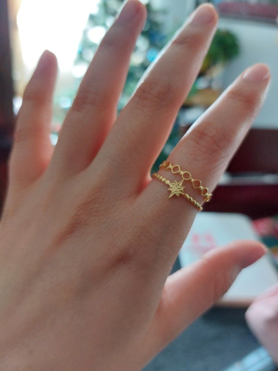 Customer photo review of Anillo Ajustable Star