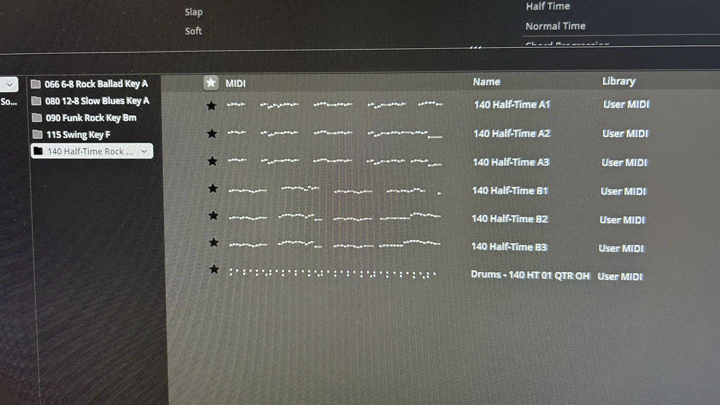 Customer photo review of Rock Songs Bass MIDI