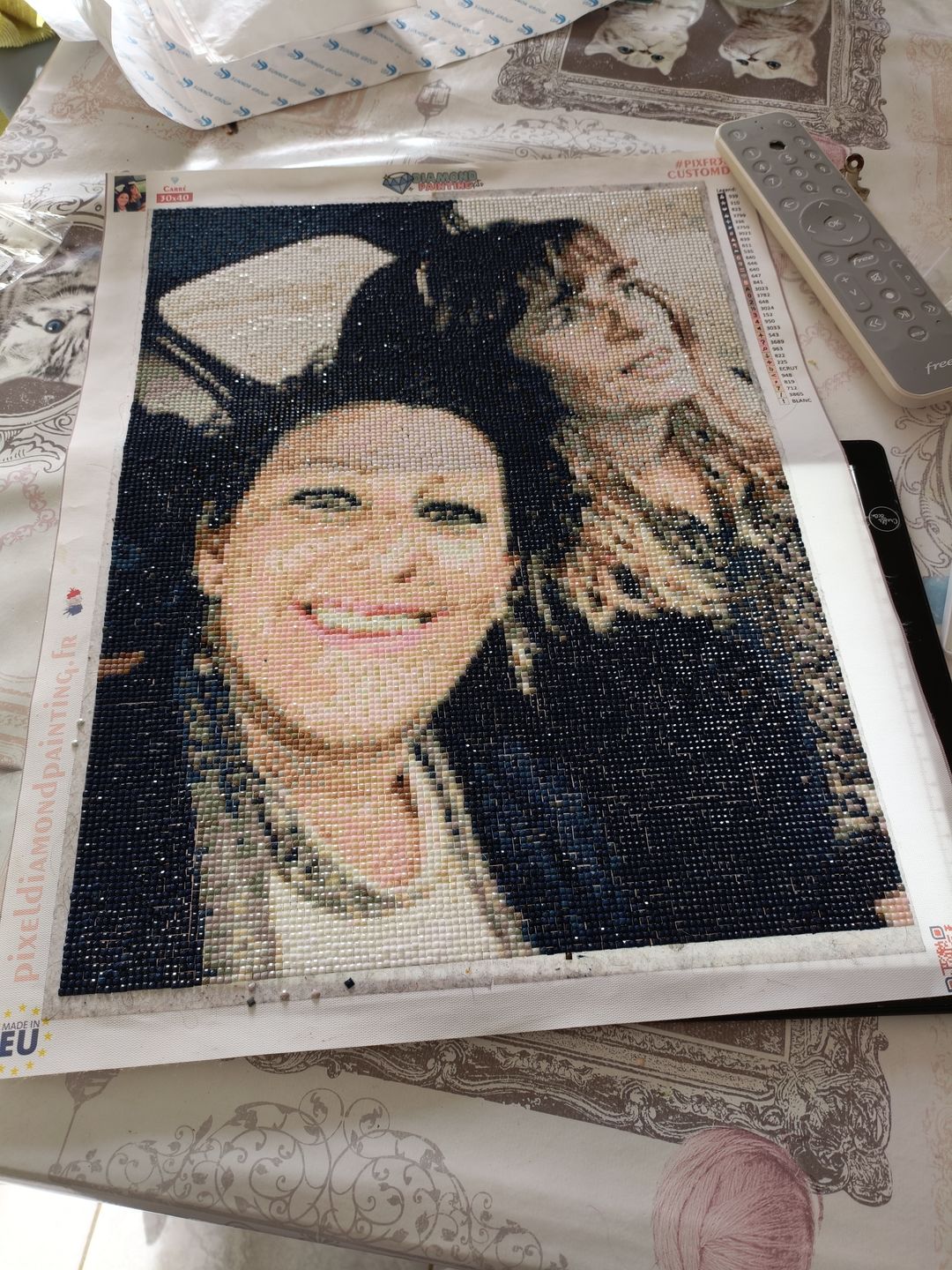 Customer photo review of Diamond Painting Personnalisé