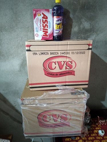 Customer photo review of Cesta Kit Limpeza Básico
