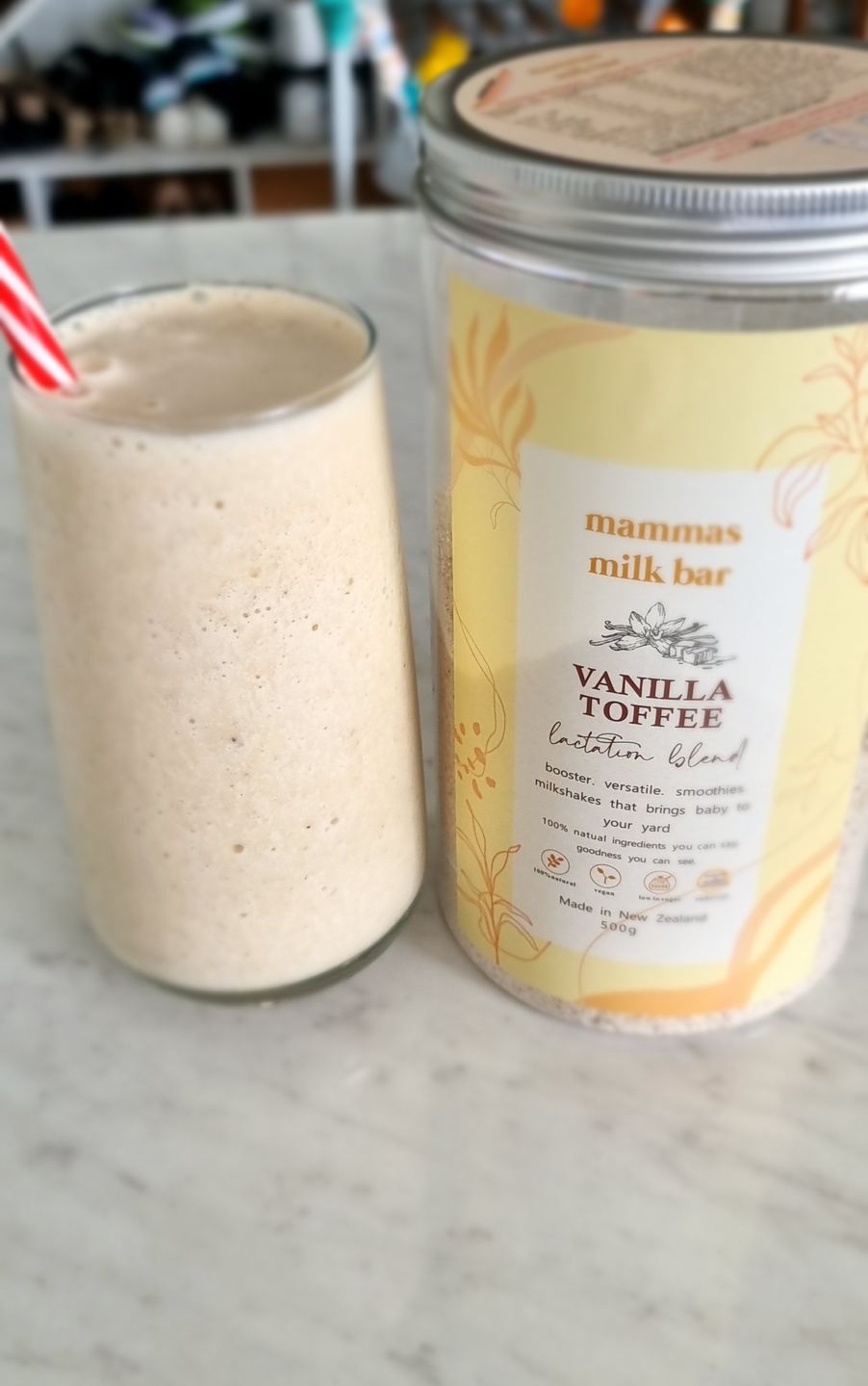 Customer photo review of Vanilla Toffee Lactation Blend