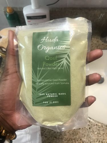 Customer photo review of Organic Qasil Powder for Hair and Skin, Pack of 1, 150gm