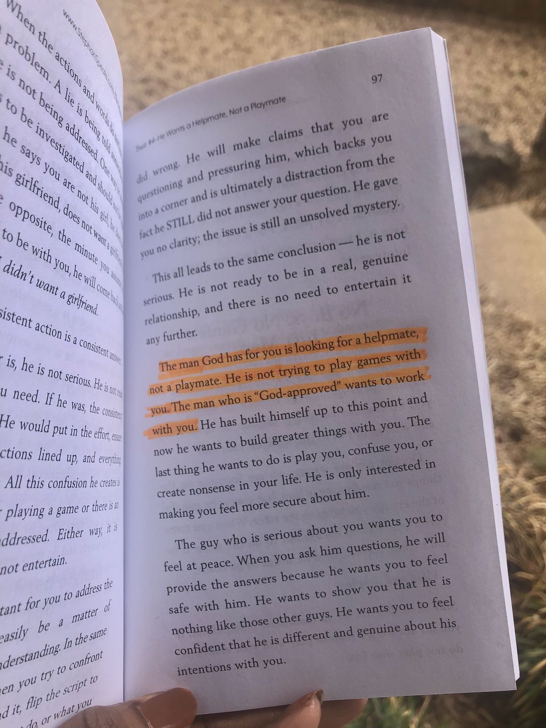 Customer photo review of The Man God Has For You (Paperback)