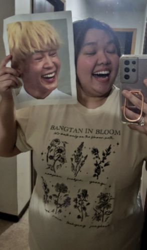 Customer photo review of BTS Bangtan in Bloom Tshirt