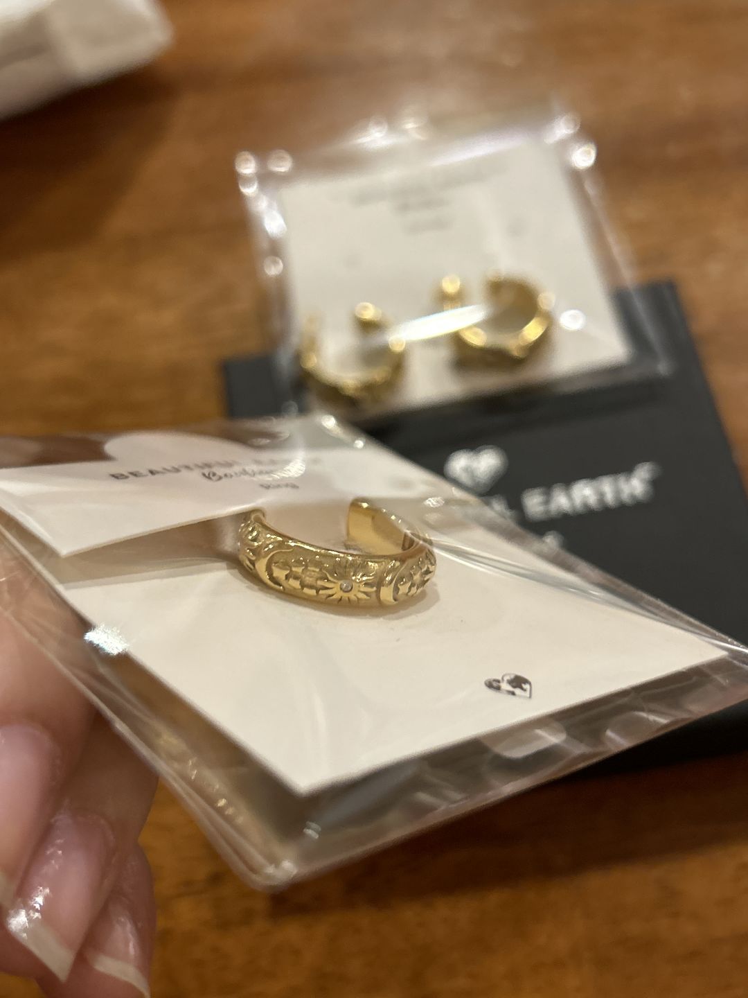 Customer photo review of Celestial Gold Ring