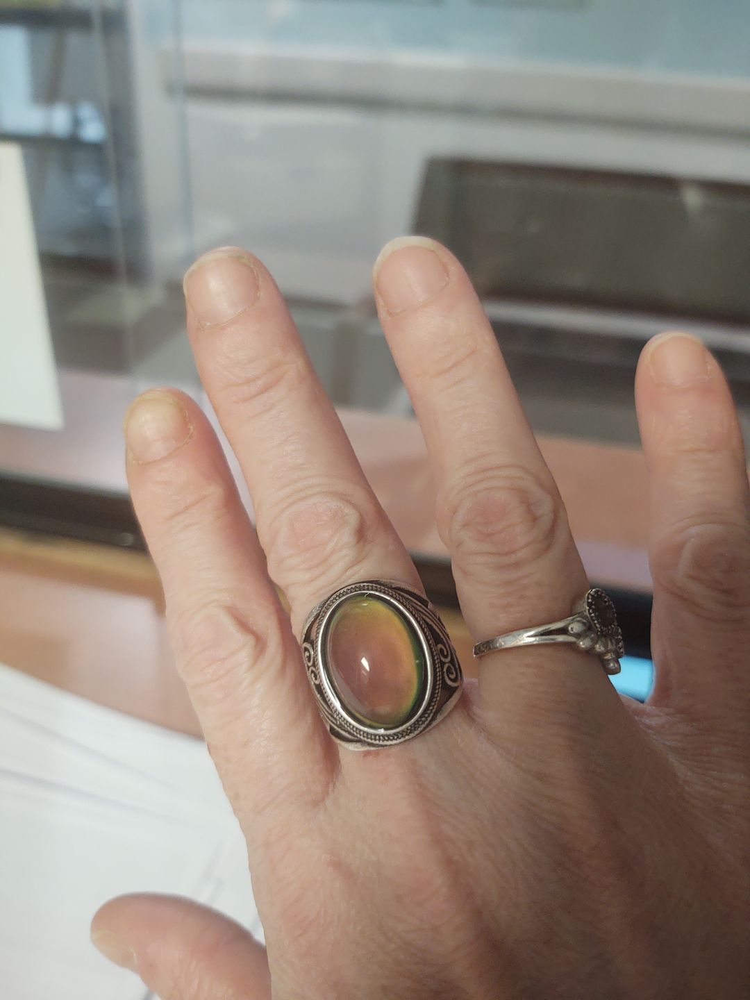 Customer photo review of New-Age Mood Ring