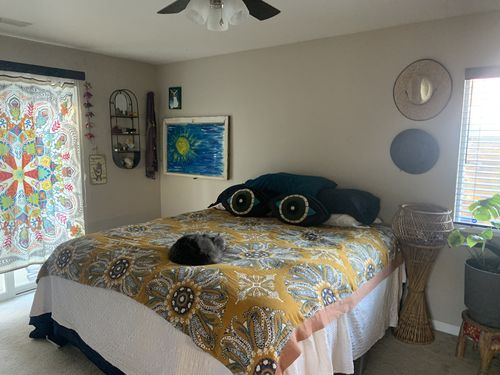 Customer photo review of Bohemian Paisley Flower Bedspread