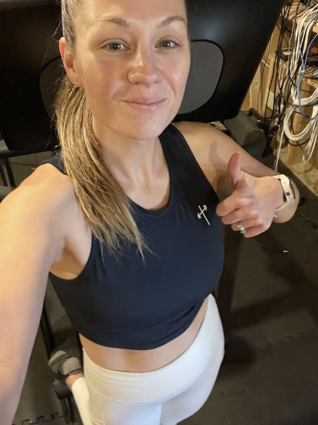Customer photo review of Combat Top - Navy Blue