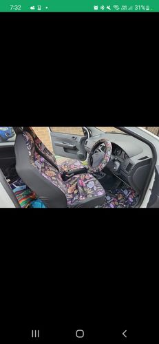 Customer photo review of Dark Cottagecore Car Seat Covers Full Set