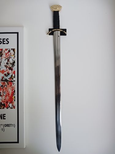 Customer photo review of Brass Five Lobe Viking Sword