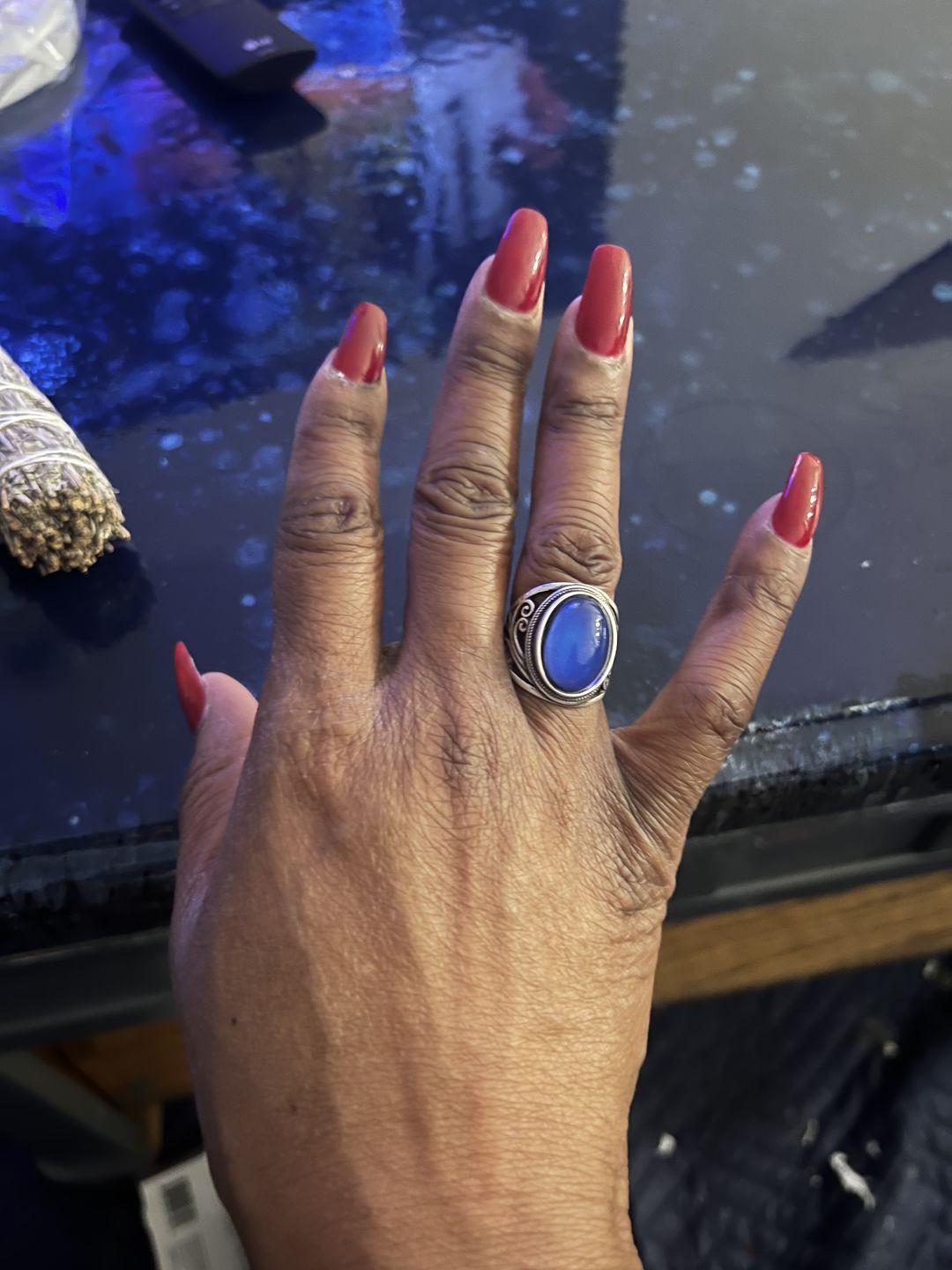 Customer photo review of New-Age Mood Ring