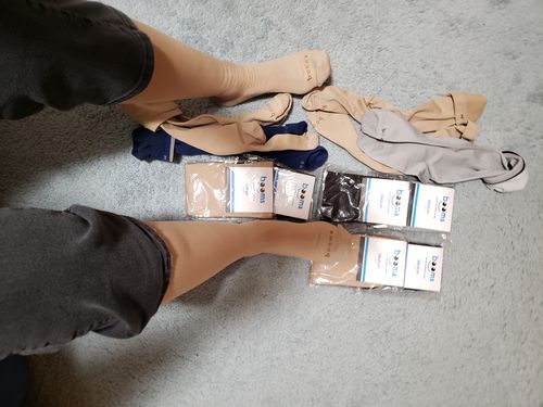 Customer photo review of Closed Toe: 15-20 mmHg - Nude