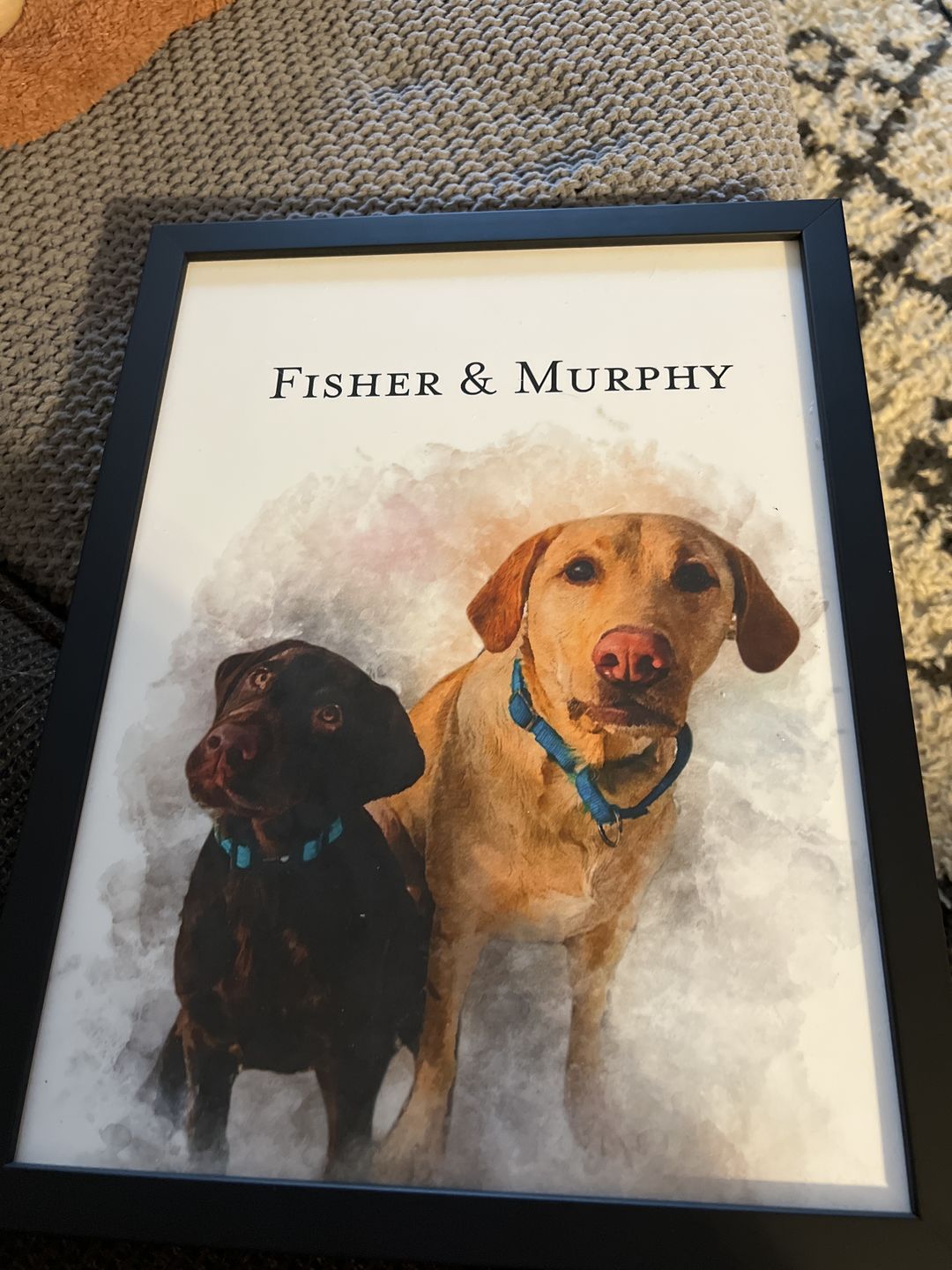 Customer photo review of Custom Pet Portrait