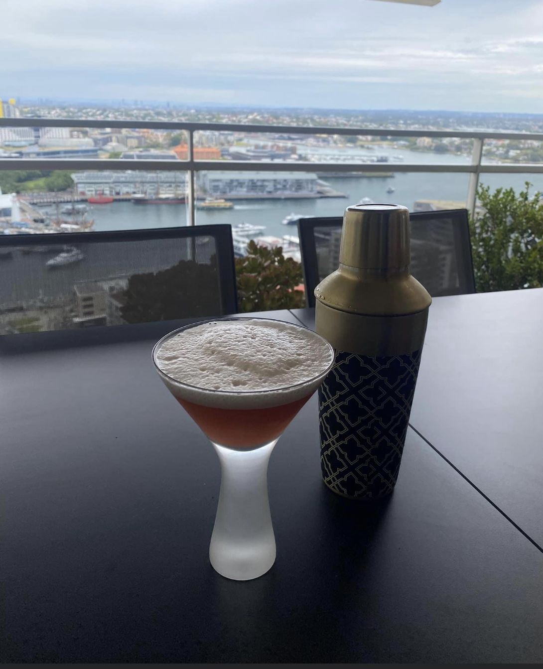 Customer photo review of MARTINI GLASS Heavy Base Sand Blast 290ml