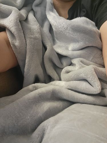 Customer photo review of Ultra Soft Flora Throw Blanket