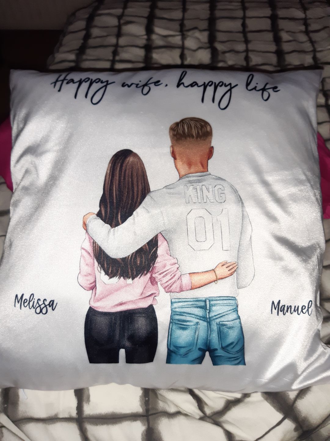 Customer photo review of Pärchen - Personalisiertes Kissen