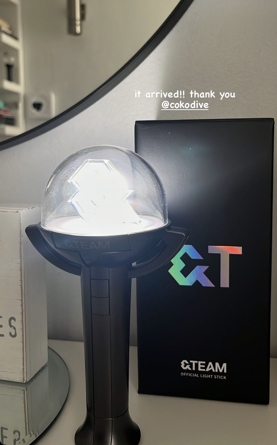 Customer photo review of &TEAM - OFFICIAL LIGHT STICK