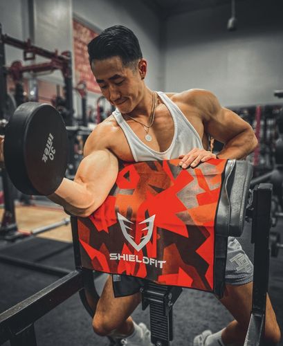 Customer photo review of Powerlifter 4 Antibacterial Gym Towel Pack