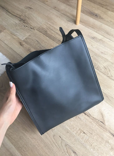 Customer photo review of Minimalist Soft Leather Tote Bag