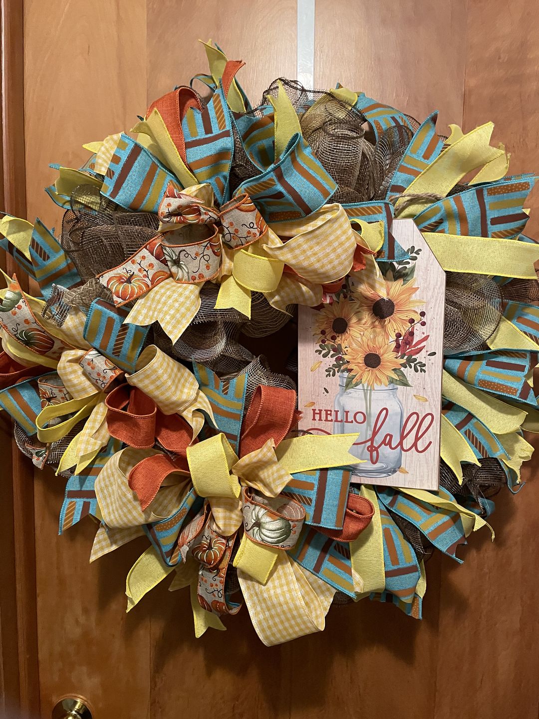 Customer photo review of Mounting Squares Bag of 100 - DECOE-002, attach a wreath sign, sign attachment