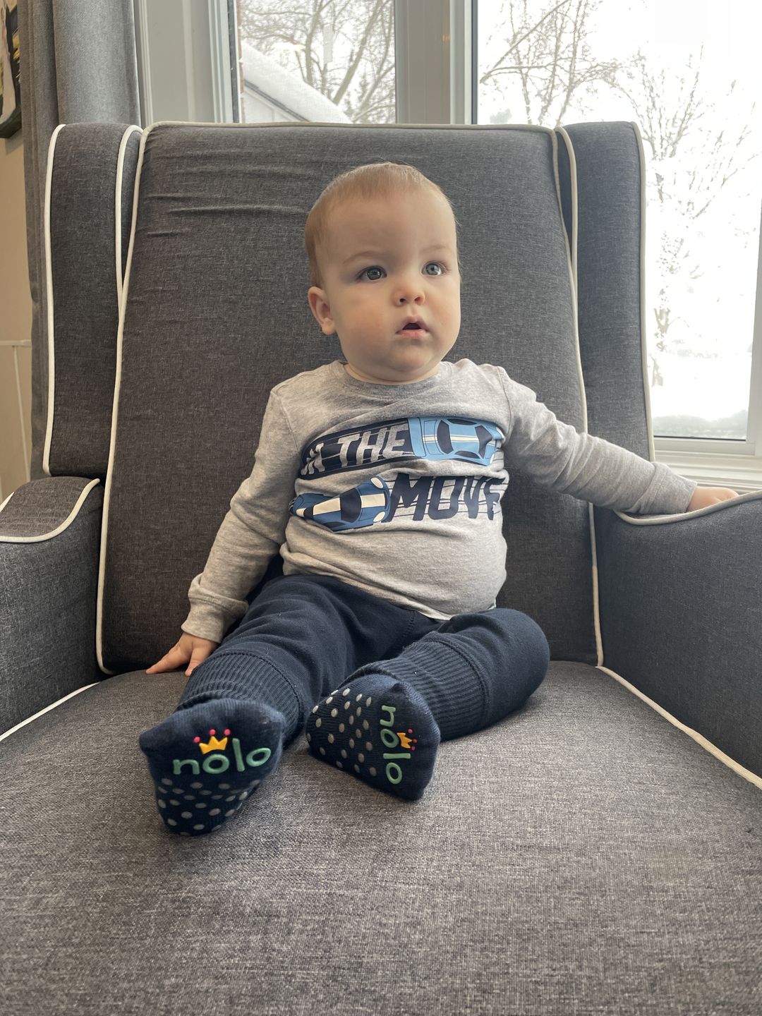 Customer photo review of Navy Blue Socks