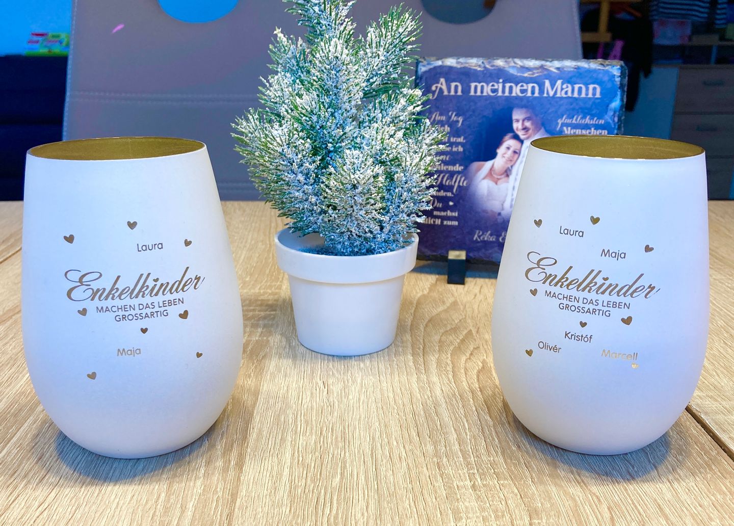Customer photo review of Meine Enkelkinder - Großeltern-Windlicht
