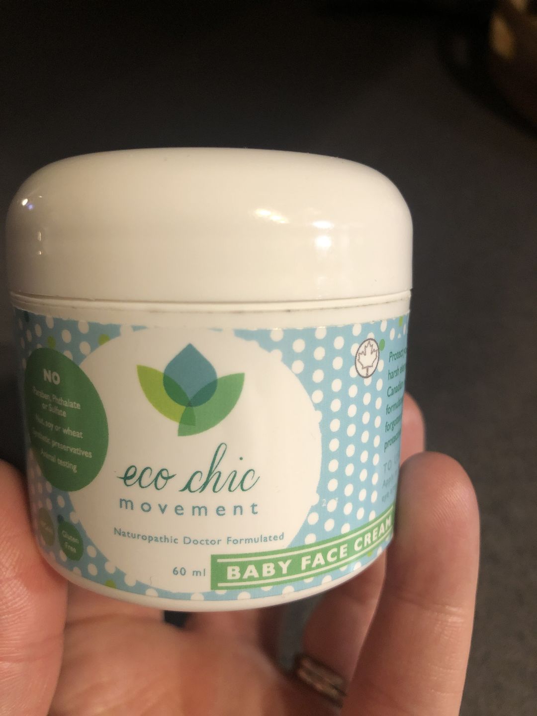 Customer photo review of Baby Face Cream