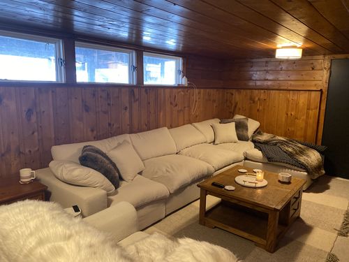 Customer photo review of COZY COLLECTION PLUSH MODULAR 5 PIECE EXTENDED SECTIONAL