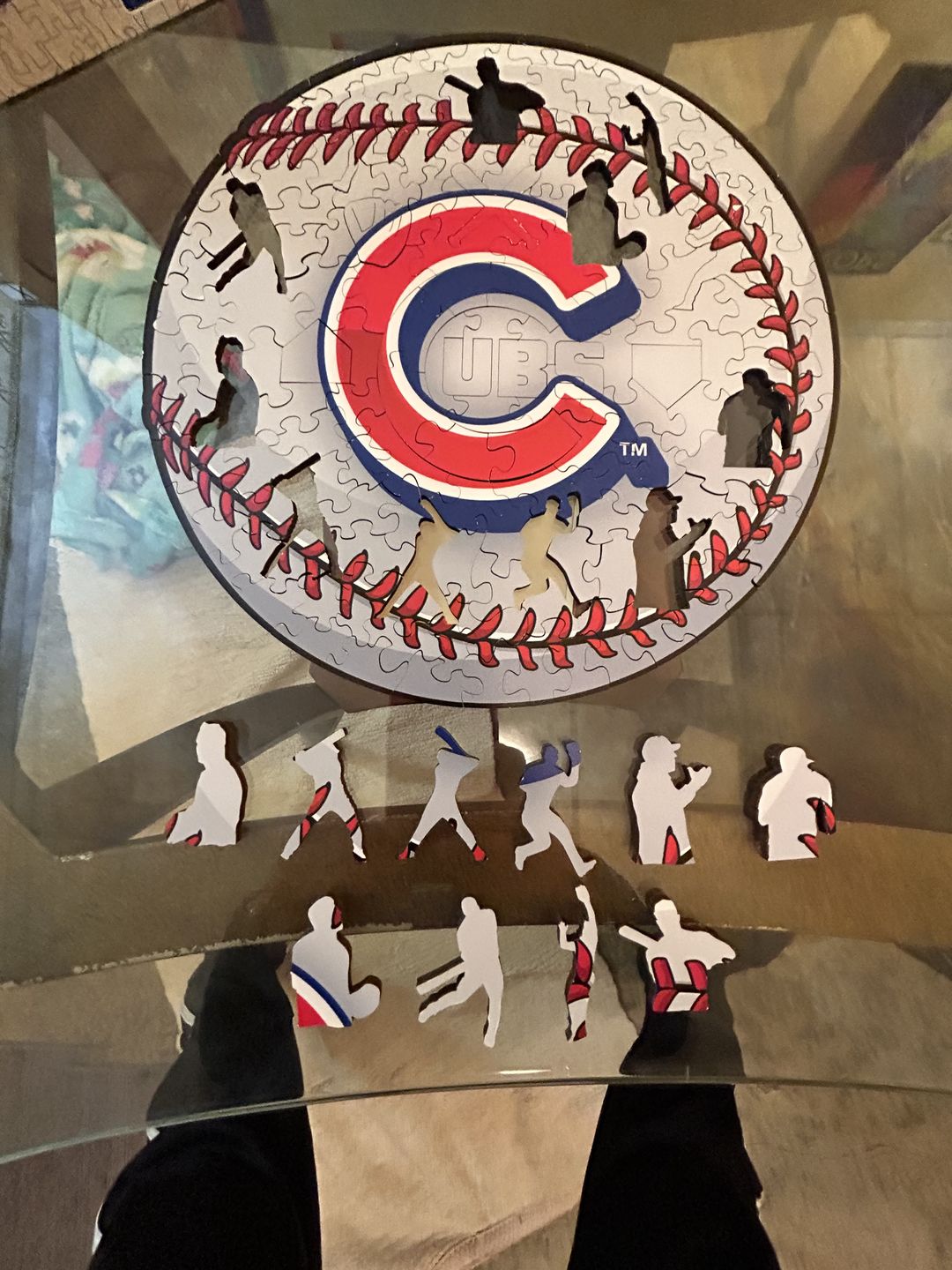 Customer photo review of Chicago Cubs® - Official Wooden Puzzle