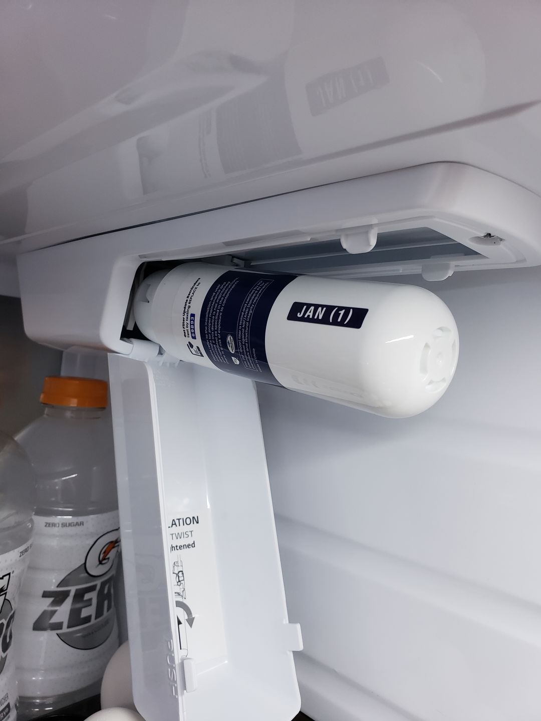 Customer photo review of Glacier Fresh Replacement for LT1000P, ADQ747935 Refrigerator Water Filter