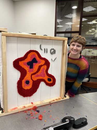 Customer photo review of Colorado Tufting Classes by Tuft-Love
