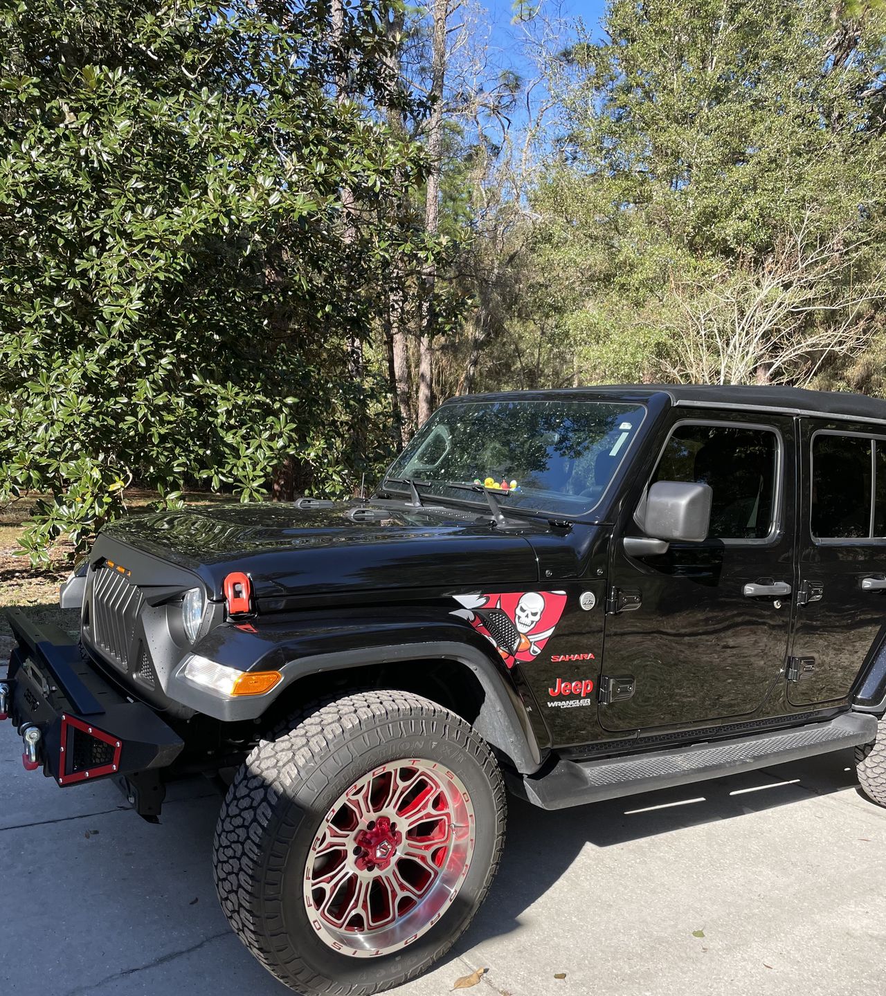 Customer photo review of Design Your Own Fender Vent Premium Wrap Decal for Wrangler and Gladiator