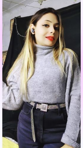 Customer photo review of Tokyo Talkies X Rubans Silver Toned Handcrafted Zircon Stone Belt