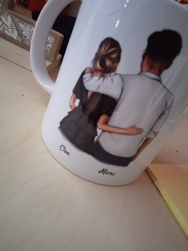 Customer photo review of Mug personnalisé - Jusqu'à 6 meilleures amies