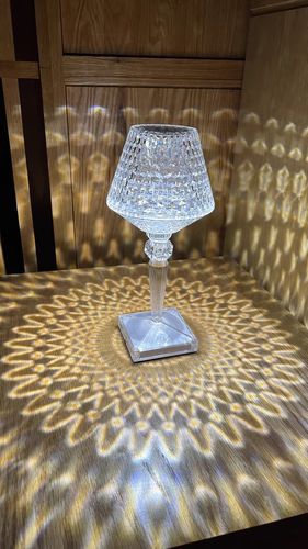Customer photo review of Crystallia Crystal Table Lamp