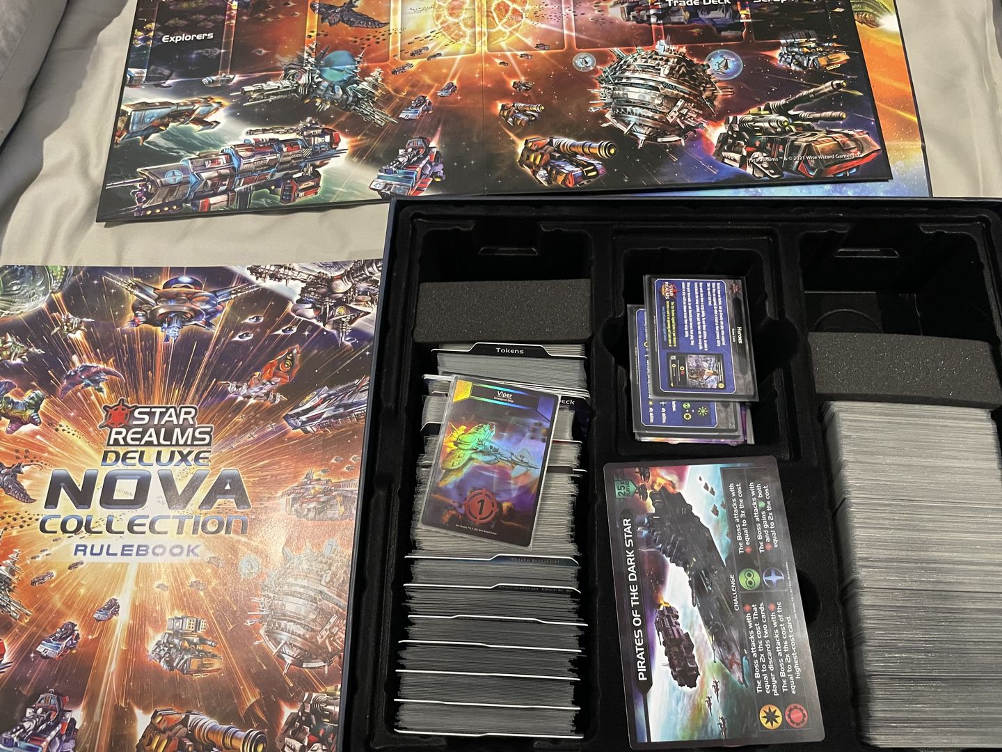 Customer photo review of Clear Matte Standard Size Card Sleeves