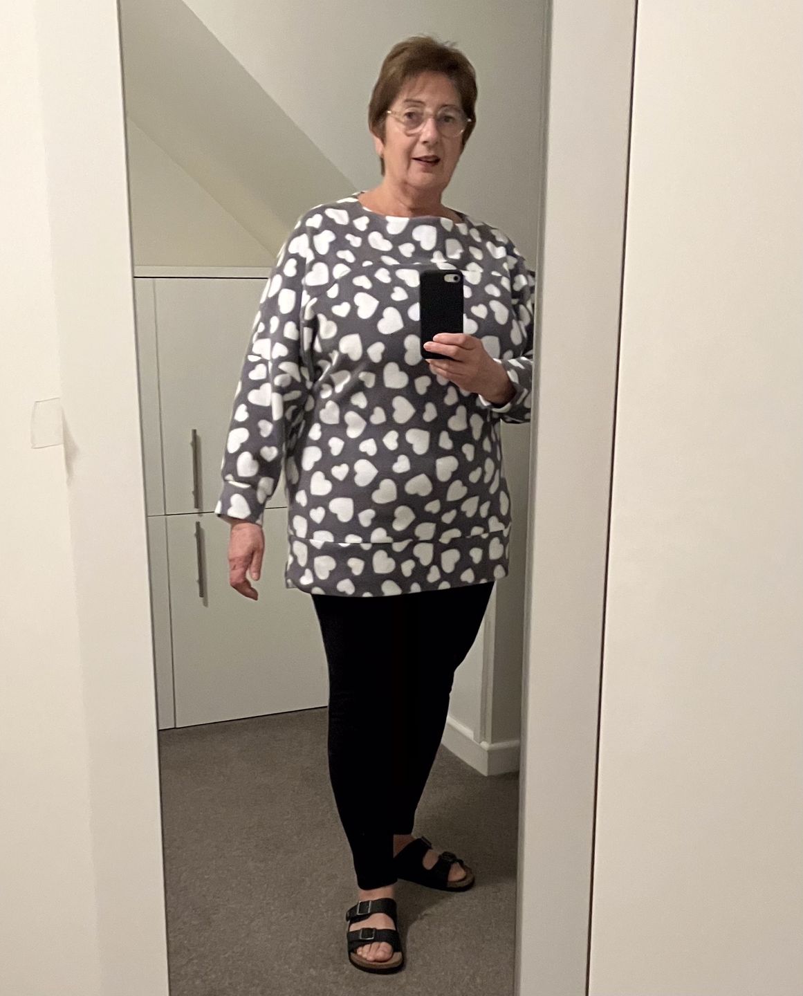 Customer photo review of All Over Hearts Anti Pill Polar Fleece Fabric
