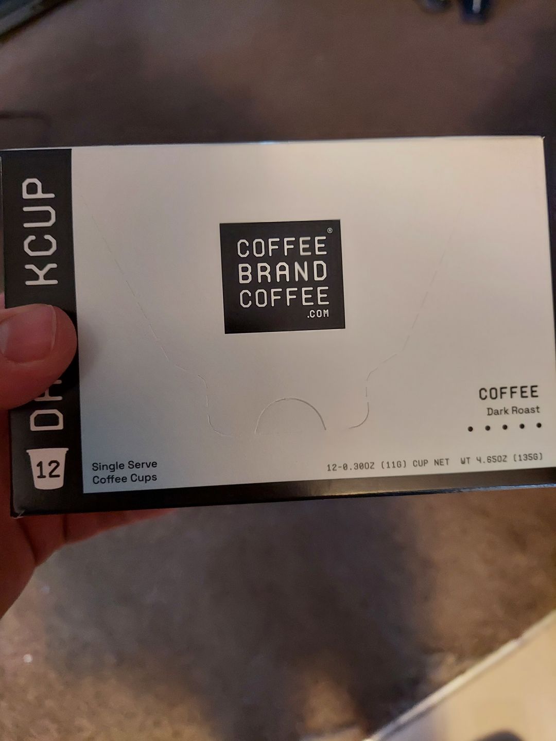 Customer photo review of Dark Roast Kcups