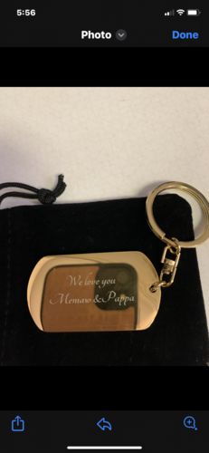 Customer photo review of To My Grandson | Remember Whose Grandson You Are | Personalized Keychain - SS293V2