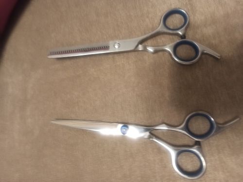 Customer photo review of Tijeras ergonómicas de entresacar 6'