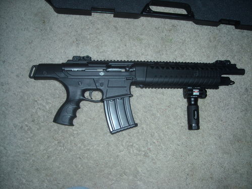 Customer photo review of Sniper GP01G Tactical Vertical Foregrip - 1000 Lumen LED Flashlight Green Laser Fit 20mm Picatinny Rail Mount