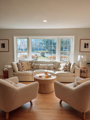 Customer photo review of SKY LINEN DELUXE PLUSH MODULAR 3 PIECE SOFA