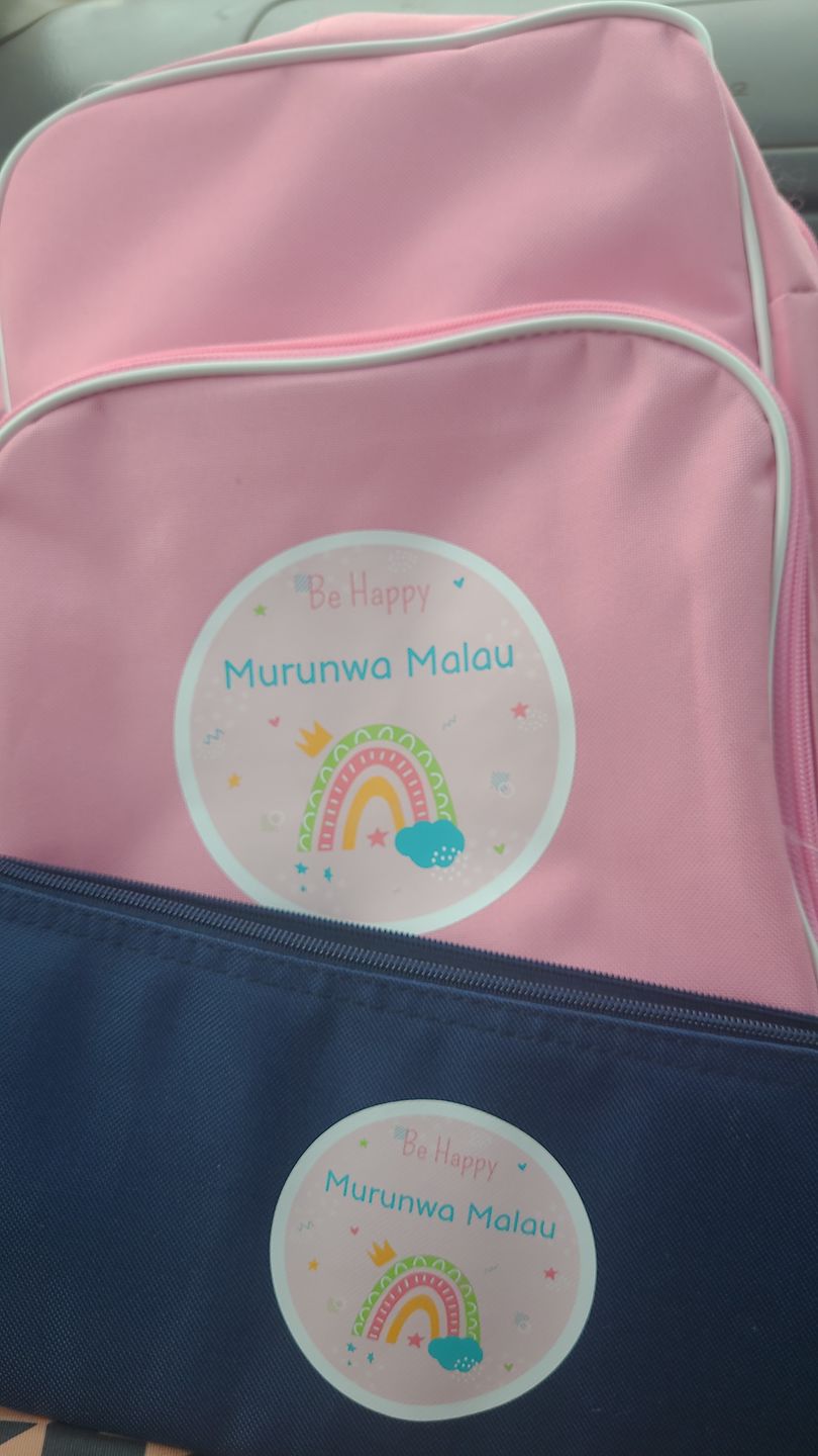 Customer photo review of Kiddies Backpack - Pink