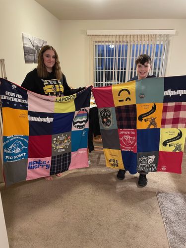 T-shirt quilt from furman university by melissa from PA