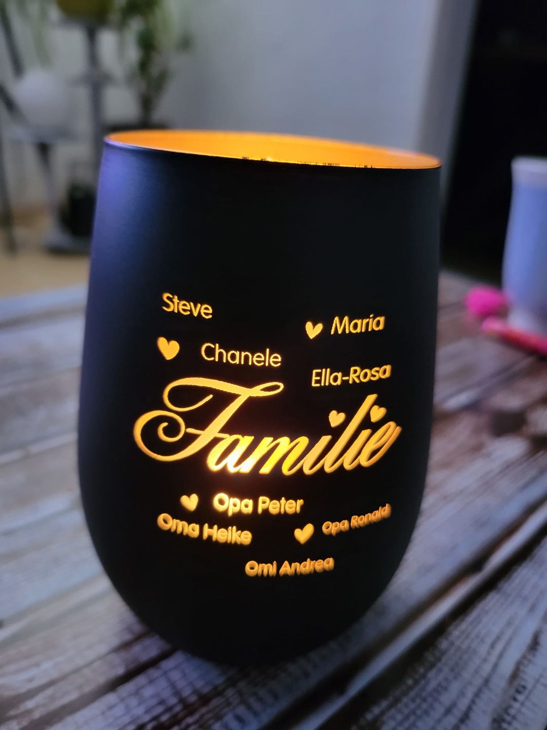 Customer photo review of Familie ist... - Familien-Windlicht
