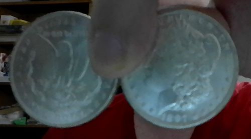 Customer photo review of Replica Morgan Coin ×1