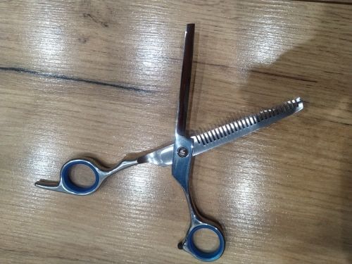 Customer photo review of Tijeras ergonómicas de entresacar 6'